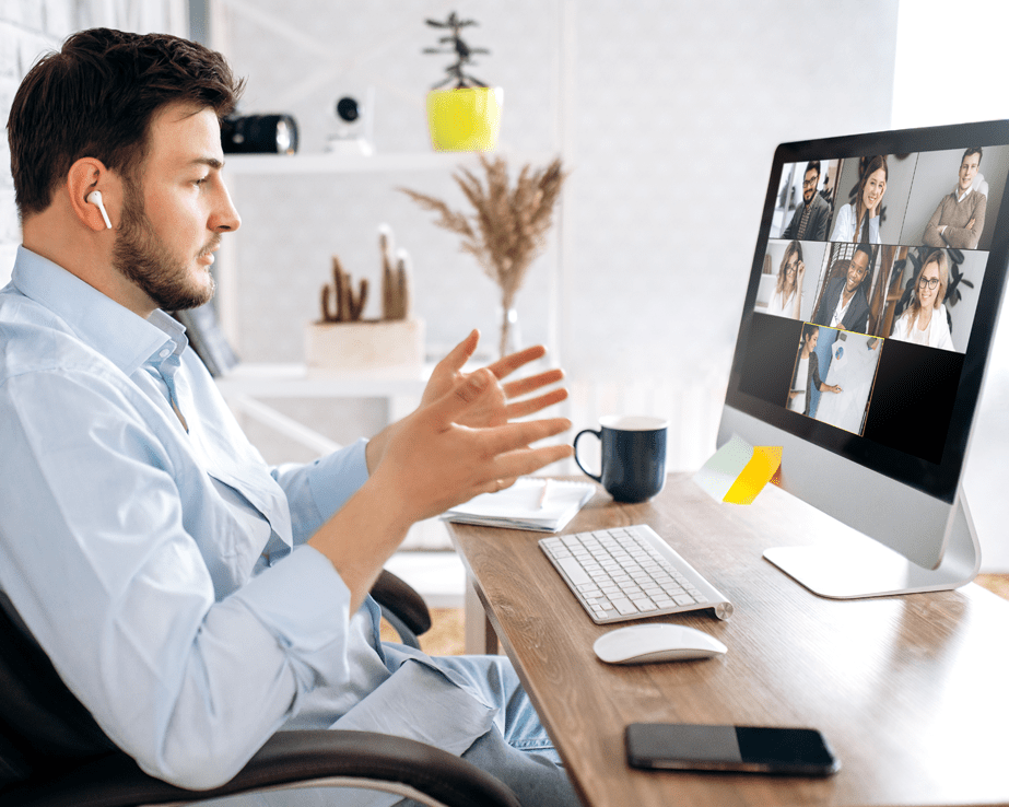 Man working at desk
